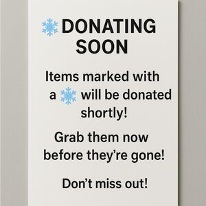 ❄️DONATING SOON $3 SALE❄️